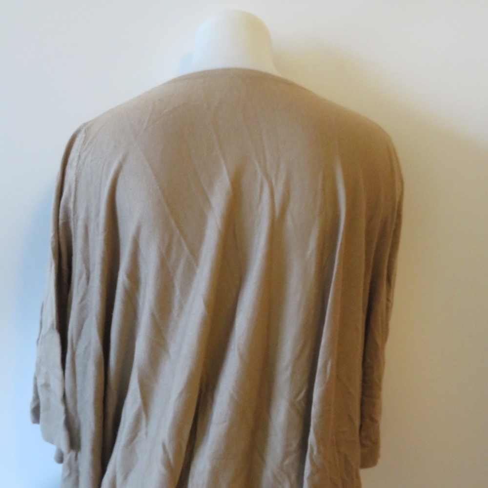 Armand Diradourian Tan V-Neck Sweater - Picture 6 of 8